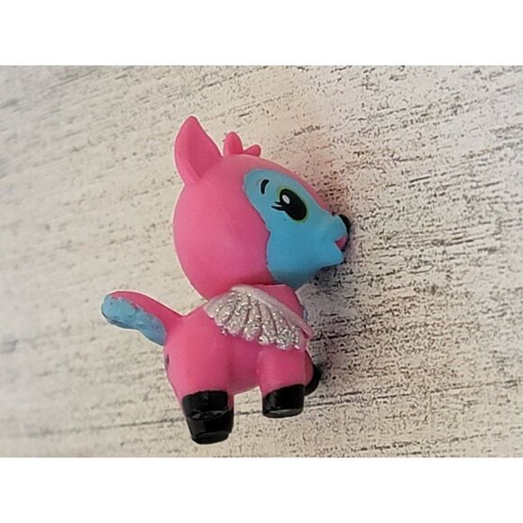 Mini pink blue glitter deer doll accessory pet toy figure - Picture 4 of 4